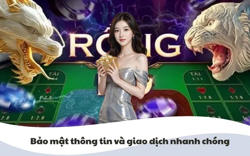 Hình ảnh bảo mật thông tin và giao dịch nhanh chóng